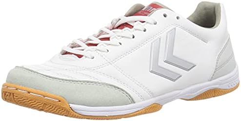 [ヒュンメル] フットサルシューズ アピカーレ5 SL WIDE PG ホワイト×レッド (1020) 25.0 cmの通販は