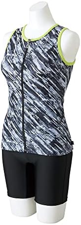 MIZUNO(ミズノ) スイム 水泳 フィットネス 水着 ジム用 レディース セパレーツ（３．５分丈）（股下１８ｃｍ） N2JG2845 09:ブラック サイズM