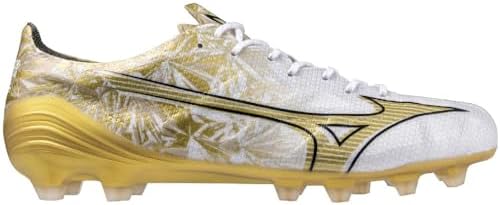 [ミズノ] サッカースパイク α アルファ ELITE フットボール 部活 軽量 ホワイト×ゴールド 30.0 cm 2E