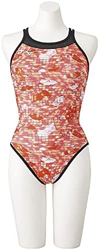 MIZUNO(ミズノ) スイム 水泳 フィットネス 水着 ジム用 レディース エクサースーツ ミディアムカット N2MA1776 62:レッド サイズ:S