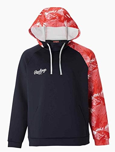 (Rawlings) 野球用 大人用 ストレッチニットプルオーバーシャツ AOS10F06 ネイビー／レッド サイズ S