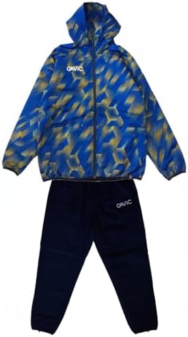 [ガビック] サッカー・フットサル トップス 中綿スーツフード付フルｚｉｐ 昇華 GA1047 RO ユニセックス BLU/NVY Lサイズ
