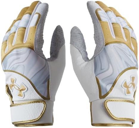 [アンダーアーマー] グローブ UAアンディナイアブル プロ バッティンググローブ(両手用) メンズ 1378246 White Gold Gold LGサイズ アンダーアーマー] グローブ UAアンディナイアブル プロ バッティング