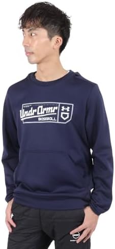 [アンダーアーマー] 野球 長袖ウインドブレーカー UAベースボール グラフィック フーディー メンズ LLサイズ (O) ネイビー