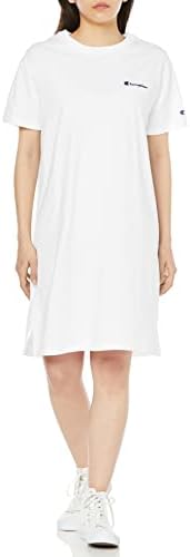 [チャンピオン]  COTTON USA スクリプトロゴ ワンピースドレス ウィメンズベーシック CW-X339 ホワイト Mサイズ