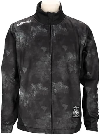 DalPonte(ダウポンチ) 秋冬 FW サッカー フットサル 極暖トレーニングジャージジップスタンドカラー BLACKxGRAY Mサイズ DPZ0396