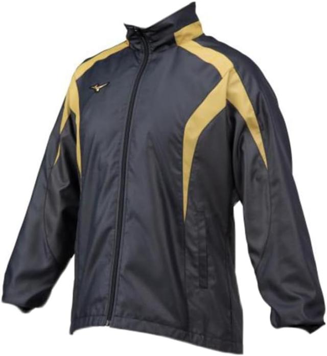 [ミズノ] 野球ウェア プロ ウィンドブレーカージャケット 12JE1W7109 （ブラック×ゴールド/Ｍサイズ/Men's）