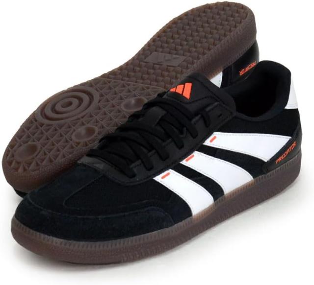 [アディダス] フットサルシューズ プレデター 24 リーグ ロー フリースタイル コアブラック/フットウェアホワイト/ソーラーレッド(IF1025) 29.5cm