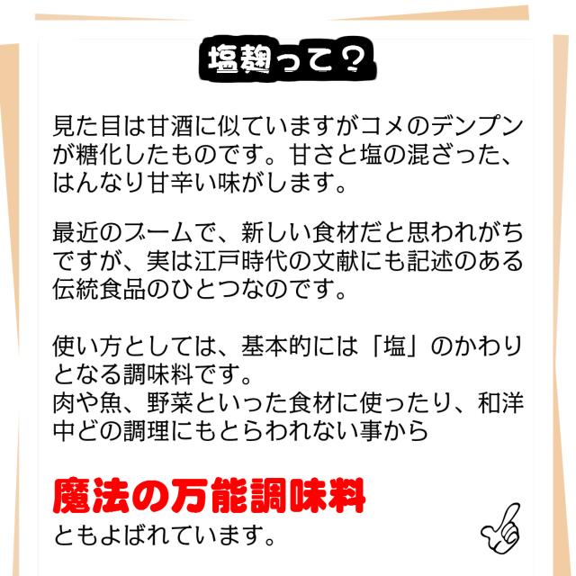 ふりかける塩麹粉末タイプ しおこうじ かんたん使いやすいパウダー 簡単便利 万能調味料 下味付けに 焼き物に使い方いろいろの通販はau Pay マーケット 丹波おおみつや 八庵
