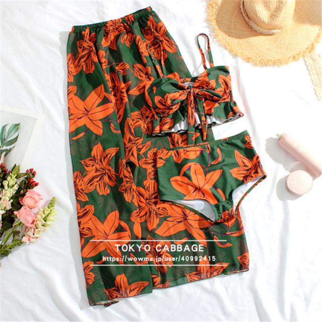 2021 ペア水着 水着セット 体型カバー カップル水着 ワンピースタイプ