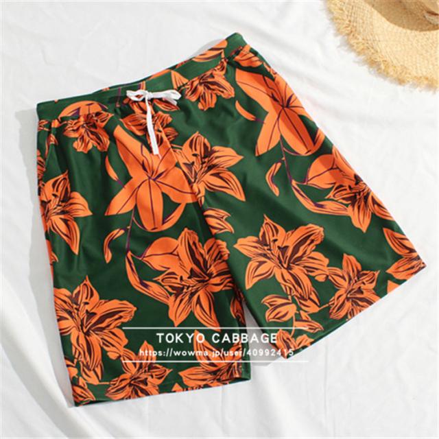 2021 ペア水着 水着セット 体型カバー カップル水着 ワンピースタイプ