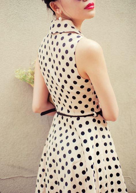 レトロドット柄ビッグスイングスカートお呼ばれワンピースの通販はau Pay マーケット Happy And Active