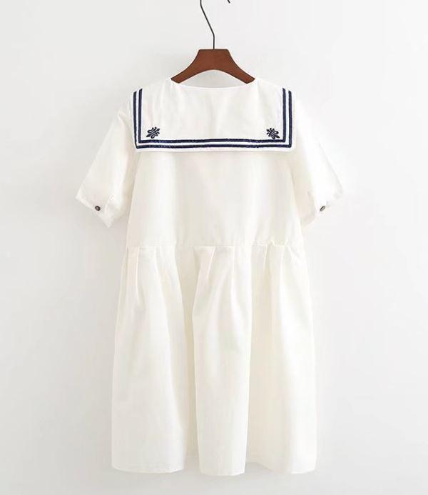 乃木坂風セーラーカラー半袖ゆったり切り替えミニワンピースの通販はau Pay マーケット Happy And Active