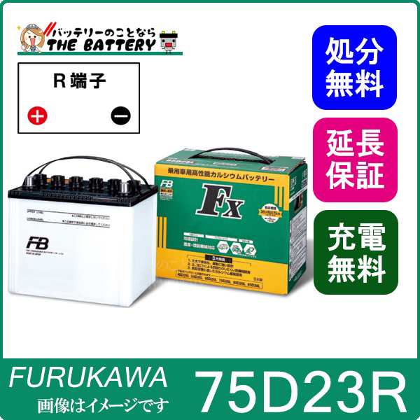 75D23R バッテリー 農業 建設機械 古河 FXシリーズ