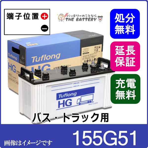 155G51 バッテリー 自動車 業務車用 エナジーウィズ 昭和電工 日立 後継品 ﾀﾌﾛﾝｸﾞ HG 互換 145G51