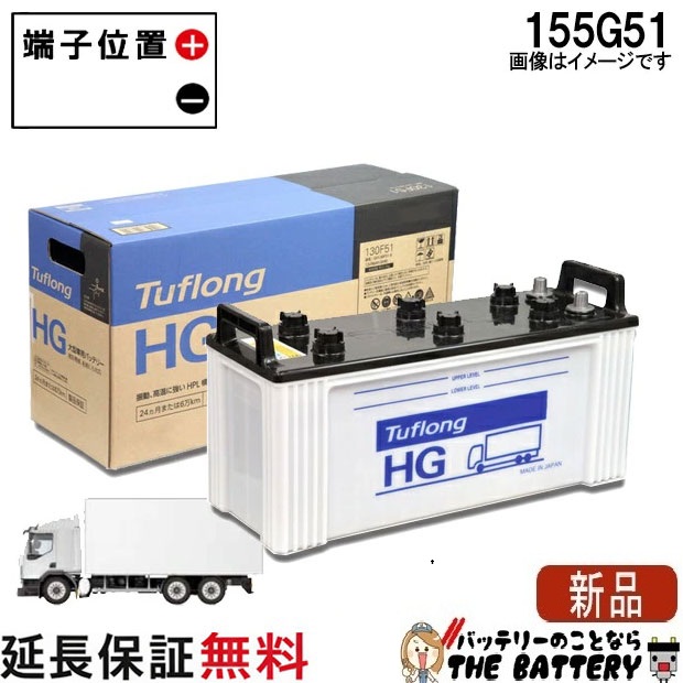 155G51 バッテリー 自動車 業務車用 エナジーウィズ 昭和電工 日立 後継品 ﾀﾌﾛﾝｸﾞ HG 互換 145G51
