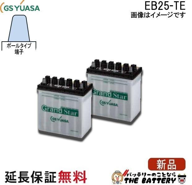 2個セット 保証付 EB25 TE ポール端子 蓄電池 自家発電 GS YUASA ユアサ 小形電動車用鉛蓄電池