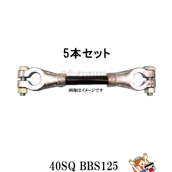 5本セットバッテリー 連結線 ボンドケーブル 40sq Bss125mm 渡り線 Bss125の通販はau Pay マーケット バッテリー のことならザ バッテリー