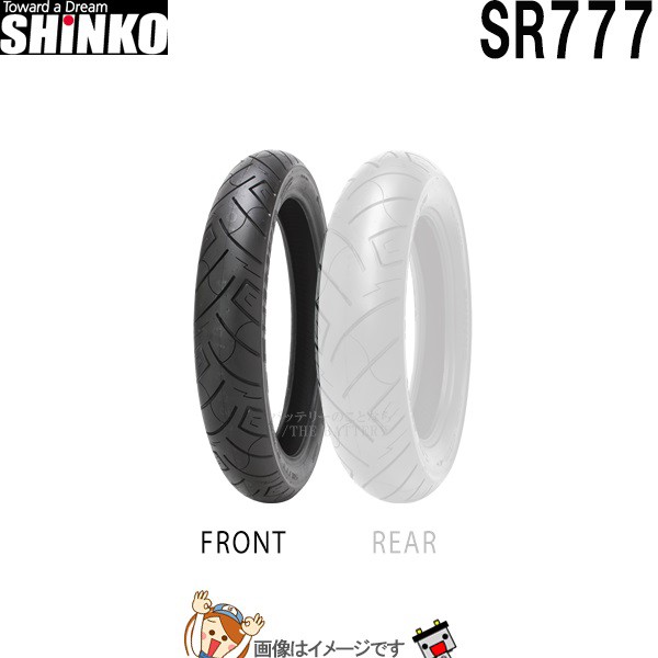 90/90-21 M/C 54H TL SR777 フロント チューブレス シンコー shinko タイヤ　アメリカンの通販は