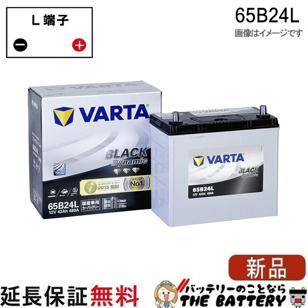 65B24L バッテリー Varta Black 充電制御車対応 韓国製