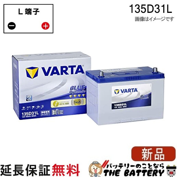 135D31L バッテリー Varta Blue 充電制御車対応 韓国製の通販はau PAY
