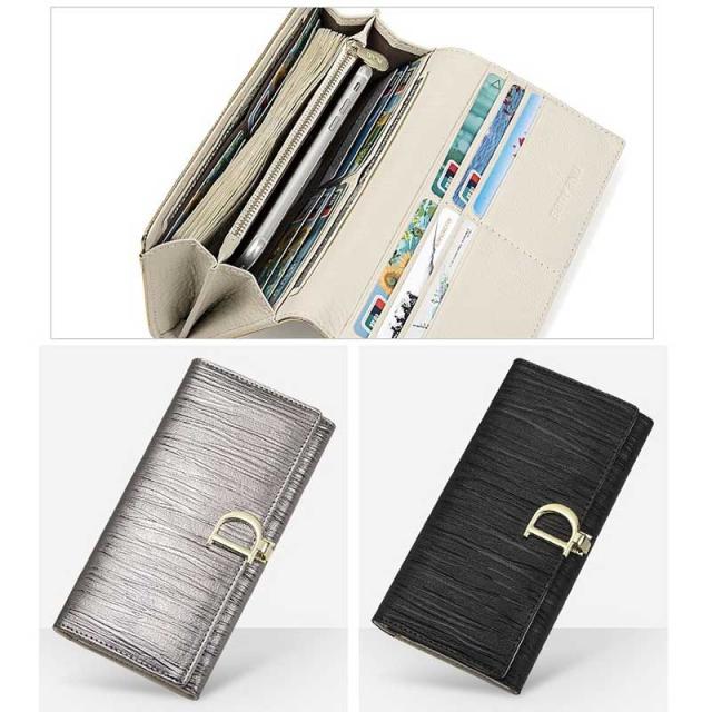 長財布 レディース 二つ折り 本革 財布 サイフ ピンク ゴールド 小銭