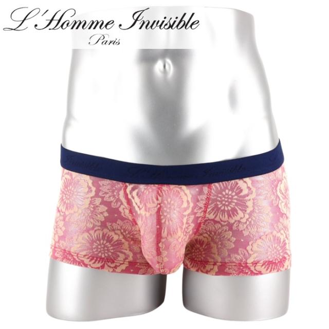 ボクサーパンツ メンズ ブランド ローライズ LHomme Invisible ロームアンヴィジーブル La Fleur Rose メッシュ レース ボクサー (my39-lfr-006) 5,742円