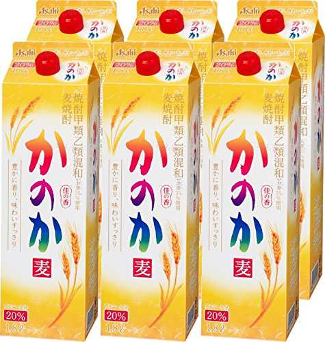 時間指定不可 かのか 麦焼酎 20度 1.8Ｌ パック ×6本 【ケース(6本