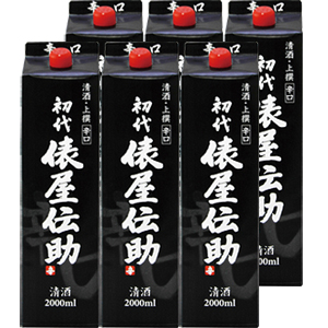 パック 初代 俵屋伝助 上撰 辛口2Ｌパック×6本 6本販売 送料無料 2,000ml 上撰酒 長Sの通販は 5,599円