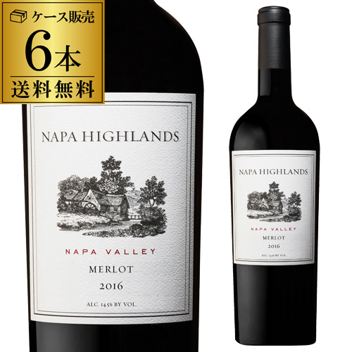 1本あたり4,330円(税込) 送料無料 ナパ ハイランズ メルロー 2020/2022 750ml 6本入 アメリカ ケース 浜運の通販は赤ワイン