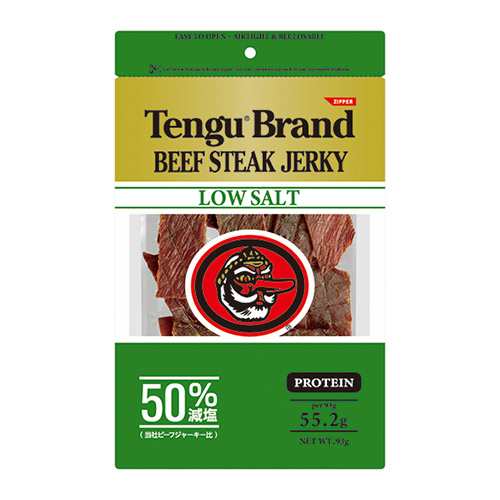 テングビーフジャーキー 50％減塩 93g Tengu Brand BEEF STEAK JERKY