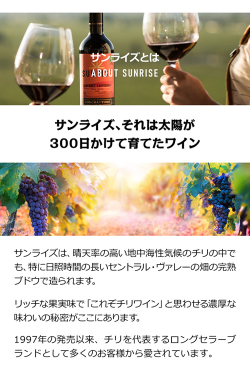6/14限定 Pontaパス会員様のみ ポイント5％還元 サンライズ　メルロー【ケース(12本入)】【送料無料】[長S]_2
