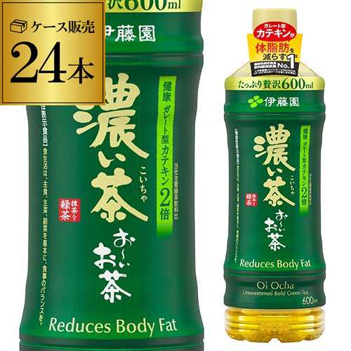 時間指定不可 伊藤園 おーいお茶 濃茶 600ml×24本 緑茶 ペットボトル 国産茶葉100％ PET お茶 カテキン RSLの通販はau PAY  マーケット - お酒の専門店リカマン | au PAY マーケット－通販サイト