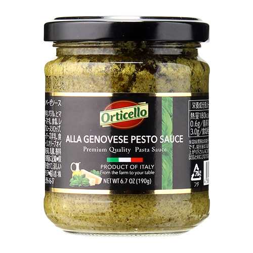 パスタソース ジェノベーゼ 190g 瓶 単品販売 オルティチェロ orticello genovese pesto sauce pastasauce  セット イタリア 長Sの通販はau PAY マーケット - お酒の専門店リカマン | au PAY マーケット－通販サイト