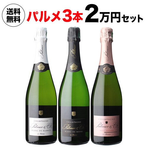 時間指定不可 1本あたり7(税込) 送料無料 シャンパーニュ パルメ 3セット 750ml 3本入 ワインセット 浜運