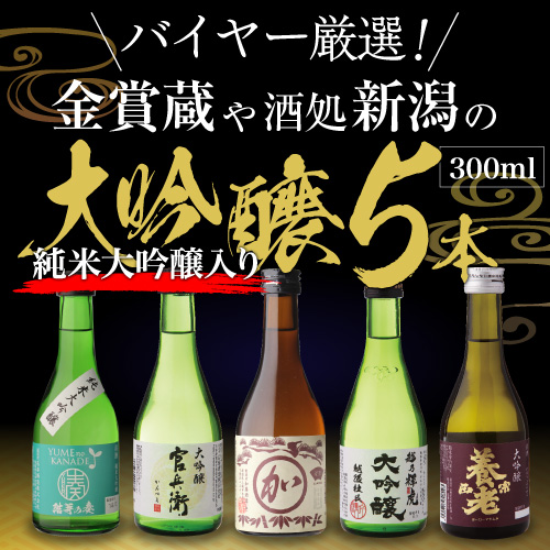 日本酒 飲み比べセット 金賞受賞蔵 300ml 5本 贈物 ギフト 酒 清酒 父 