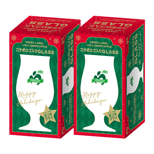 Mrs.GREEN APPLE コラボロゴ入り足つきグラス 2個付 キリン 淡麗 生