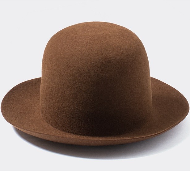 square crown bowler hat