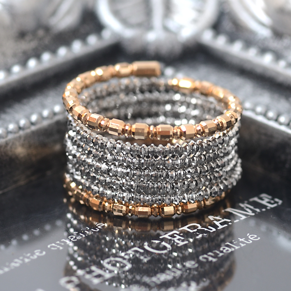 pt850 プラチナ ミラーボール チェーンリング