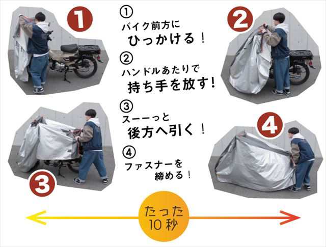 アンブート 【4516076039999】 AMBOOT すぐかけられるバイクカバー 