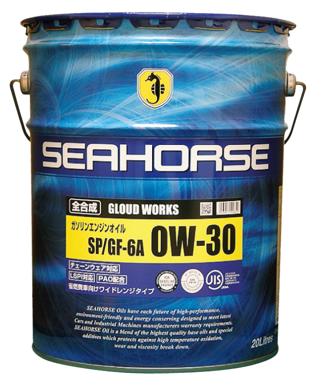 SEAHORSE 15920 グラウドワークス　0W-30　全合成ガソリンエンジンオイル　API：SP　ILSAC：GF-6A　20L×1缶　シーホースの通販は 16,158円