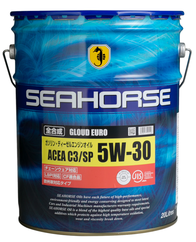 SEAHORSE 17920 グラウドユーロ 4933917101446 5W-30　全合成ガソリンエンジンオイル　API : SP/CF適合 ACEA :C3　20L×1缶　シーホースの通販は