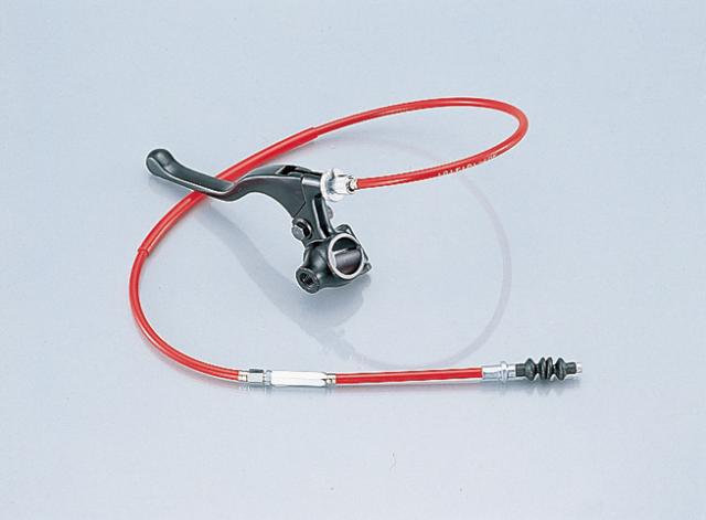 【4990852307012】 307-1083110 Lレバー＆ホルダー＆ケーブルSET　ショート/ブラック/ミラーホルダー付き KITACO(キタコ) の通販は 4,683円