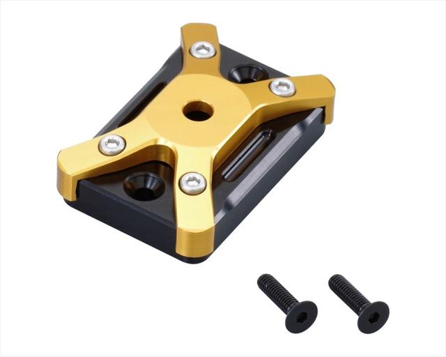 ゆうパケ 【4990852093342】 524-0001040 アルミマスターシリンダーキャップ　タイプ1・ブラック/ゴールド KITACO(キタコ) の通販は 5,712円