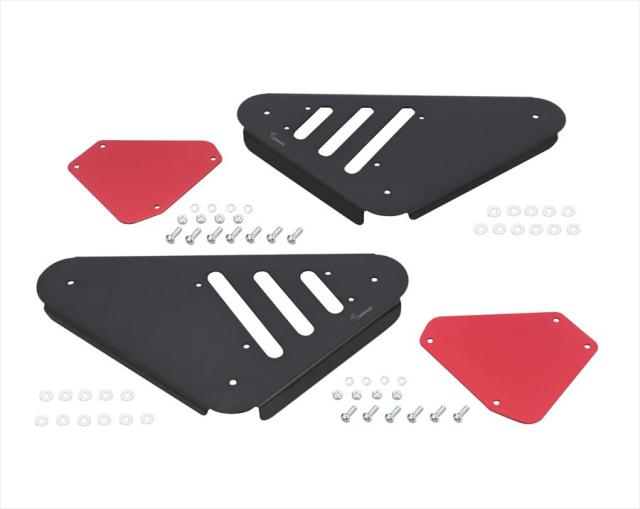 【4990852118670】 615-1452020 サイドカバーSET　ブラック・レッド KITACO(キタコ) の通販は 13,466円