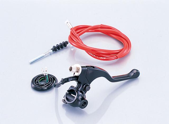 【4990852024377】 906-1122110 Rレバー＆ホルダー＆ケーブルSET　ショート/ブラック/ミラーホルダー付き KITACO(キタコ) の通販は 4,787円