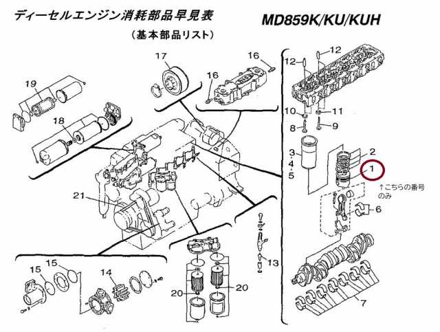 ヤマハ YAMAHA 【代替品番：YHS-130BE-04-61】YHS-130BE-04-60 マリン ピストン ピストンリング(ピストン1個分) SET YHS130BE0460 ディ