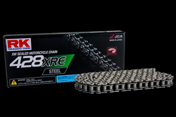 RK(アールケージャパン) 【4935531346197】 RK428XRE-STEEL-100L　ドライブチェーン　スチール