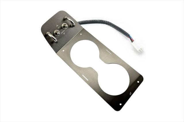 ジャスパフォーマンス  【4550255771812】 JP-2167 カップホルダー P/Wスイッチ一体型 ブラックステンレスヘアライン NAロードスターの通販は