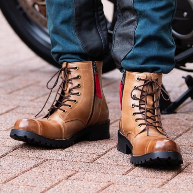 デグナー(DEGNER) HS-B6A シフトガード付レザーZIPブーツ　25.0-27.5ｃｍ 20,175円